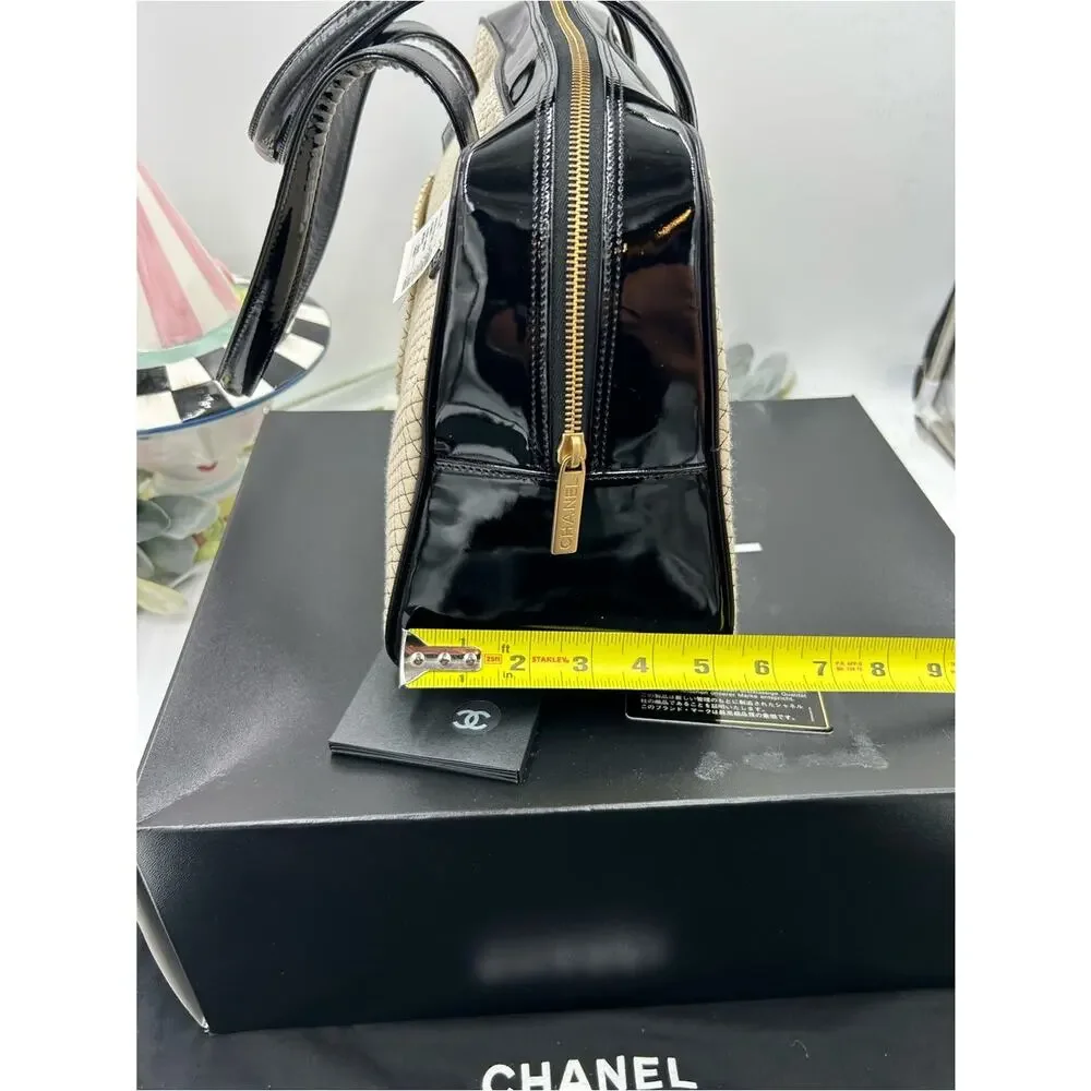 Women's Chanel vintage quilted CC bowling bag made in Italy NWT